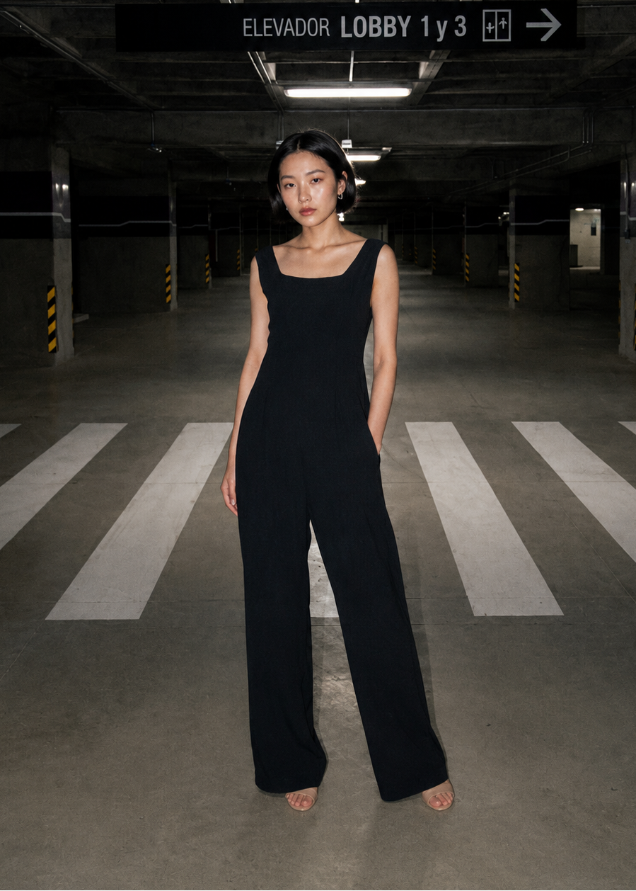 ATHENA BLACK JUMPSUIT